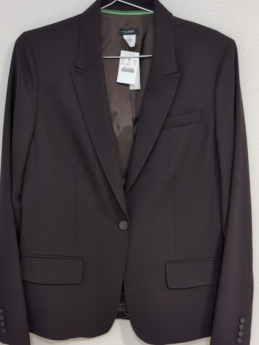 J Crew Brown Blazer NWT